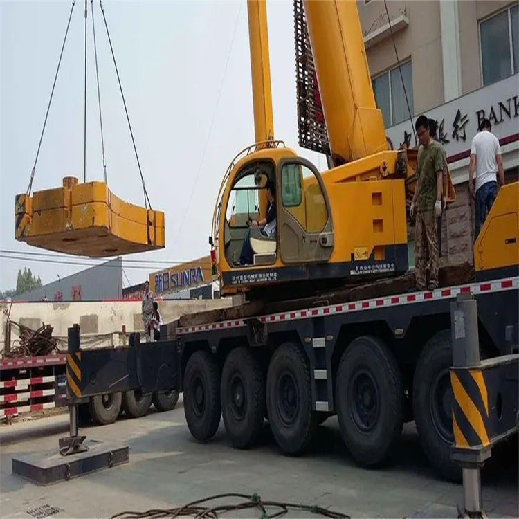 温岭当地吊车出租|机器吊装|75吨|工厂搬迁服务